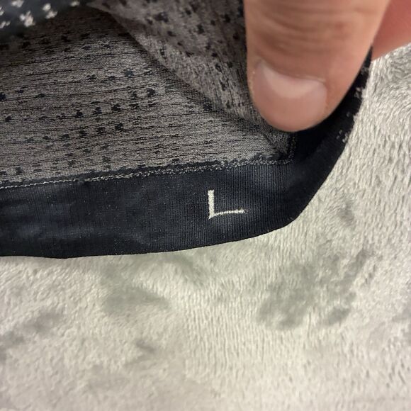 Men's L Lululemon Metal Vent Tech T Shirt Gray Active Workout Crewneck Camo - Picture 4 of 8